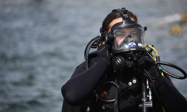 Coast Guard diver